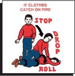 Stop-Drop-Roll Tattoo (Stock)